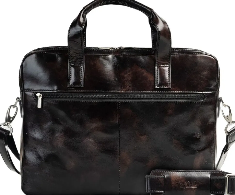 2 compartment Laptop briefcase van Gogh