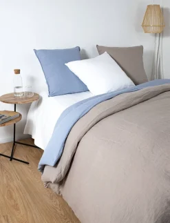 100% linen col. blue blizzard