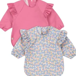 2 PACK DINNER BIB WITH SLEEVES AND FRILL