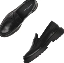 Aaron Penny Loafer - Black Polido