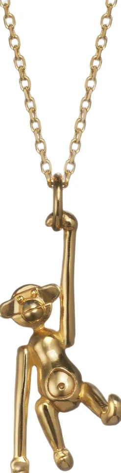 Aben i 18 karat forgyldt sølv uden kæde