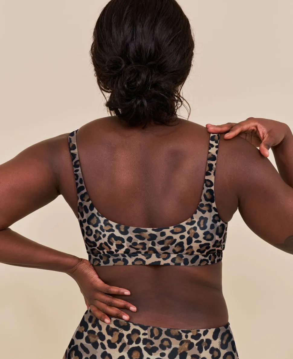 Agung sporty bikini top - Leopard