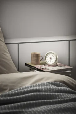 AJ Bankers bordur hvid/hvid, Ø 11 cm, alarm