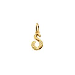 Alphabet Pendant Gold