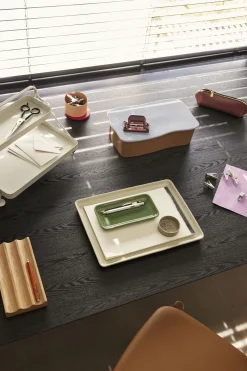 Amare Skrivebordsordner Large Brun/Lyseblå