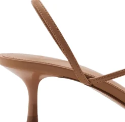 Animal print strap heel sandal