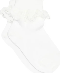 ANKLESOCK WITH TRIMMED LACE