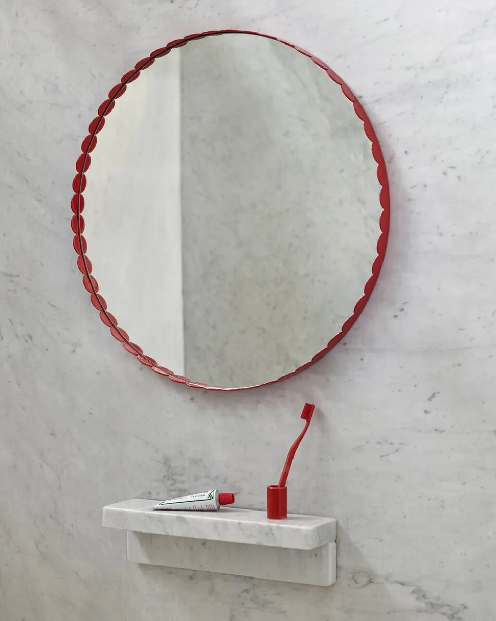 Arcs Mirror-Round-Red