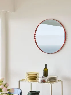 Arcs Mirror-Round-Red