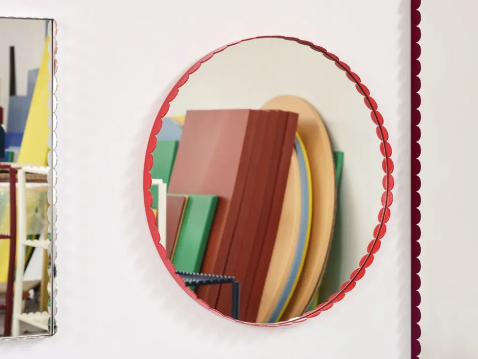 Arcs Mirror-Round-Red