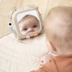 Baby kontrastkortholder Deer friends Sand