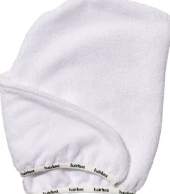 Bamboo Hair Towel Wrap, White