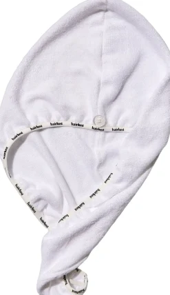 Bamboo Hair Towel Wrap, White