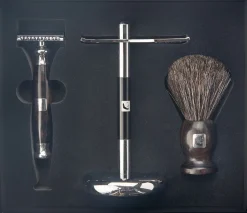 Barberians Shaving Kit: Safety Razor, Stand & Barberkost Sup