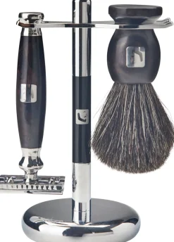 Barberians Shaving Kit: Safety Razor, Stand & Barberkost Sup
