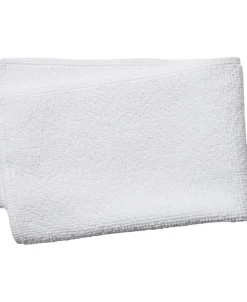 Bathmat stonewashed 50x80 white GOTS