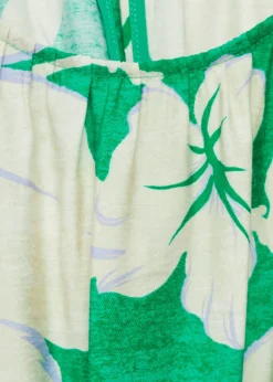 Belt printed jumpsuit