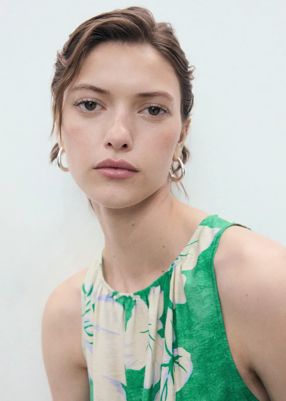 Belt printed jumpsuit