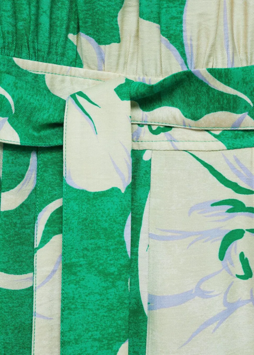 Belt printed jumpsuit