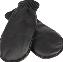 BERGAMO - THICK LEATHER MITTENS W/ FLEECE LINING