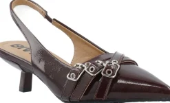 BIAKRISTIN Kitten Heel Buckle Faux Leather
