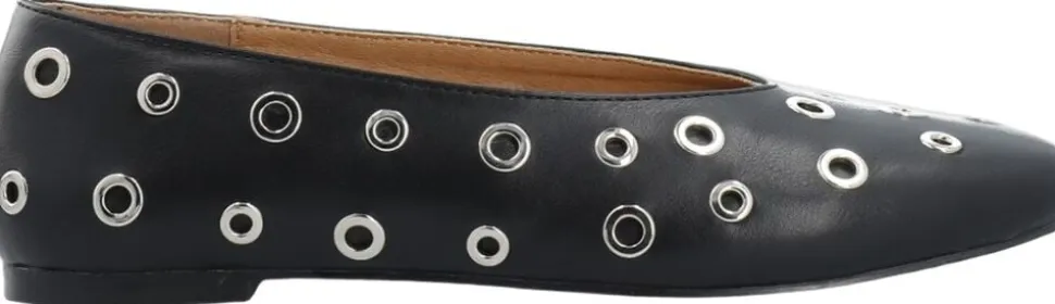 BIALILJA Ballet Flat Studded Faux Leather