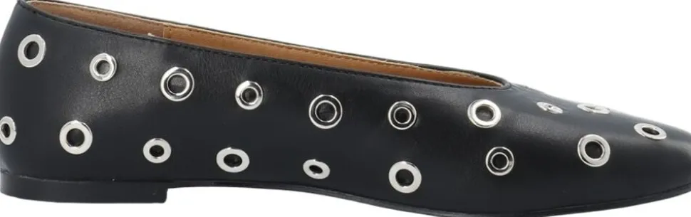 BIALILJA Ballet Flat Studded Faux Leather