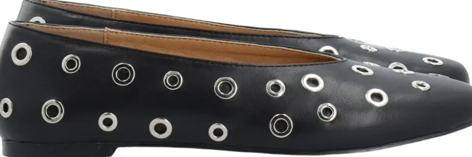 BIALILJA Ballet Flat Studded Faux Leather