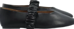 BIALUNA Scrunchie Ballet Flat Faux Leather