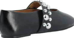 BIALUNA Studded Ballet Flat Faux Leather