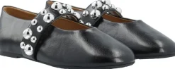 BIALUNA Studded Ballet Flat Faux Leather