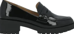 BIAPEARL Simple Penny Loafer Patent Aquarius