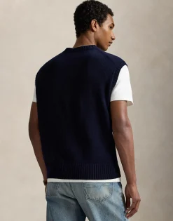 Big Fit Flag Sweater Vest