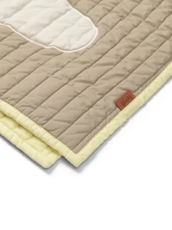 Bird Quilted Blanket - Sand