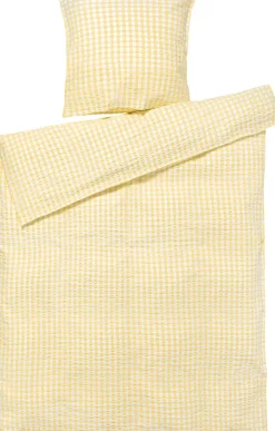 Bæk&Bølge Sengetøj gul/hvid 140x200 cm DK