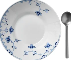 Blå Elements 25 cm. dyb tallerken