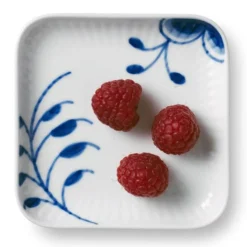 BLÅ MEGA FIRKANTET ASIETTE 9CM