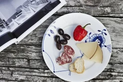 Blå Mega Riflet 19 cm. tallerken