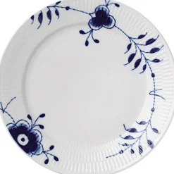 Blå Mega Riflet 27 cm. tallerken special edition