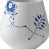 Blå Mega Riflet 20,5 cm. vase