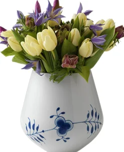 Blå Mega Riflet 20,5 cm. vase