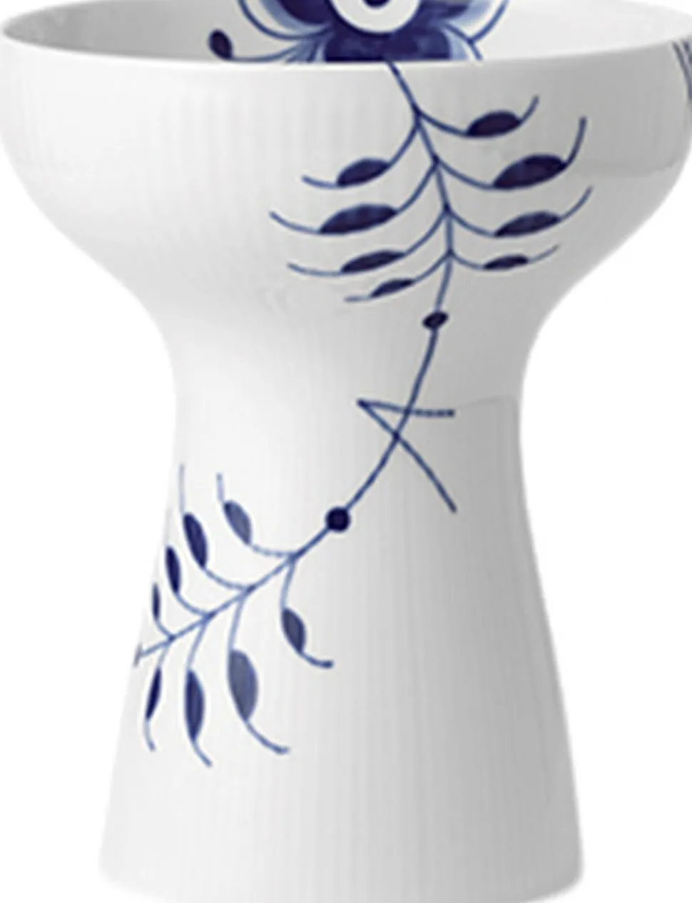 Blå Mega Riflet 19 cm Vase