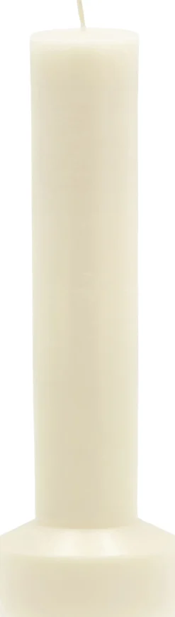 Bloklys Hvils D8 x 23 cm Cream Paraffin/Stearin