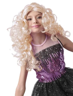 BLOND PARYK KRØLLET HÅR
