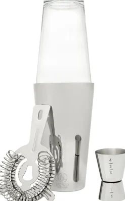 Boston barsæt 4 dele stål 0,45 liter