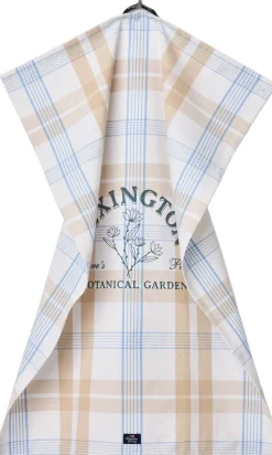 Botanical Checked Org Cotton Kitchen Towel