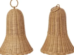 Braided Bells - Set of 2 - Natural