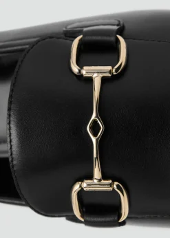 Buckle leather moccasins