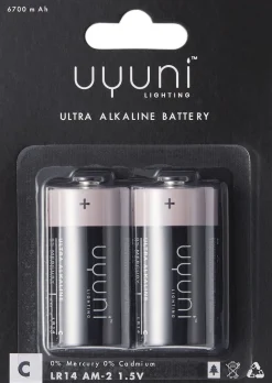 C Battery, 1,5V, 6700 mAh - 2 pack