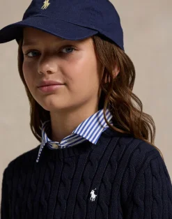 Cable-Knit Cotton Sweater